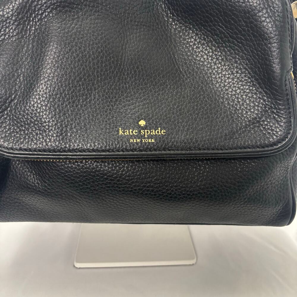 Kate Spade Chester Street Miri Satchel Bag Black Pebbled Leather Shoulder Purse - Picture 6 of 14